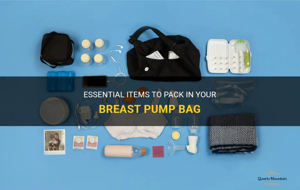 what to pack in breast pump bag