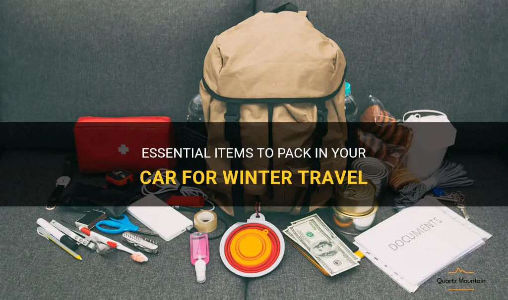 what to pack in car for winter travel