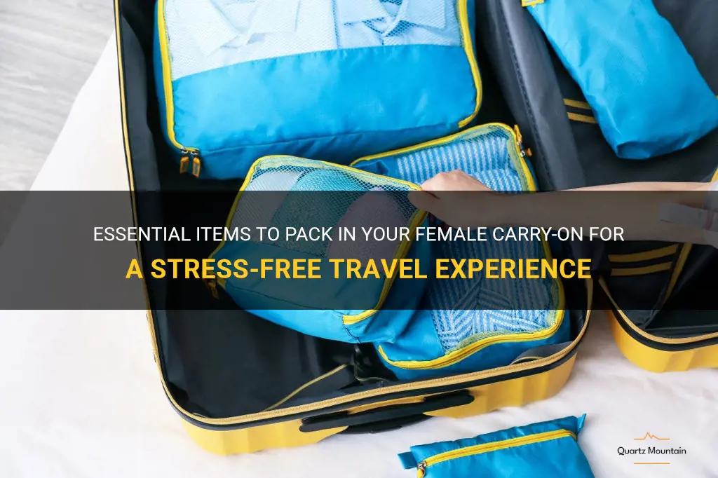 what to pack in carry on female