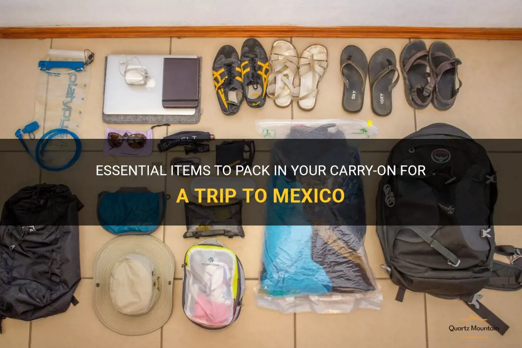 what to pack in carry on for mexico