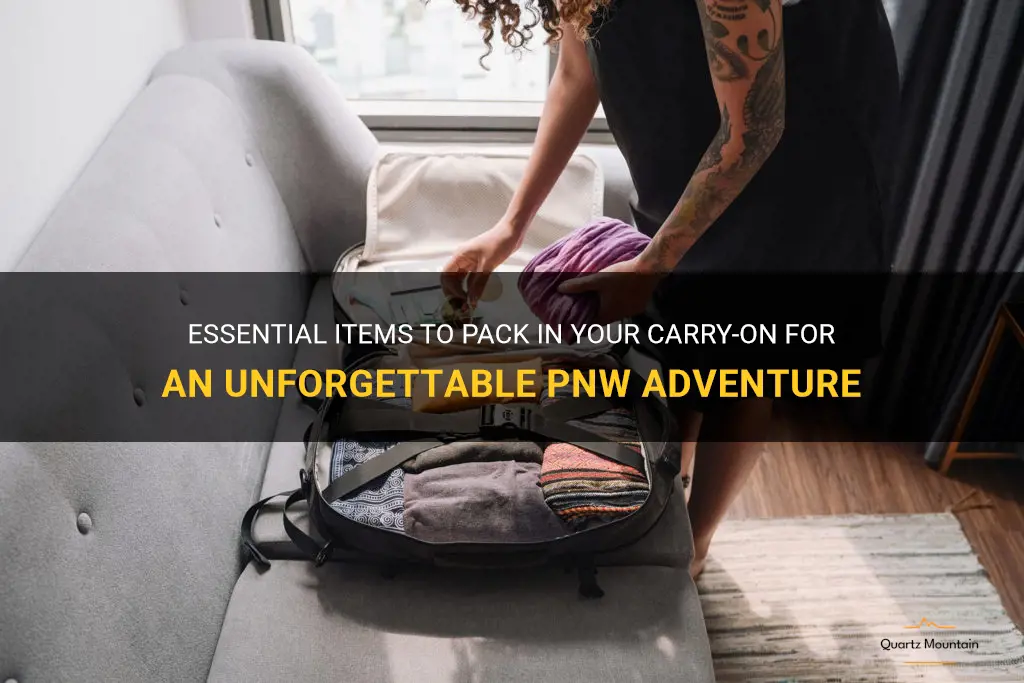 what to pack in carry on for pnw