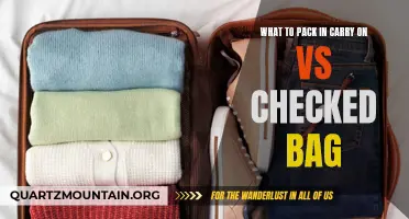 The Key Differences: Packing Essentials for Carry-On vs. Checked Baggage