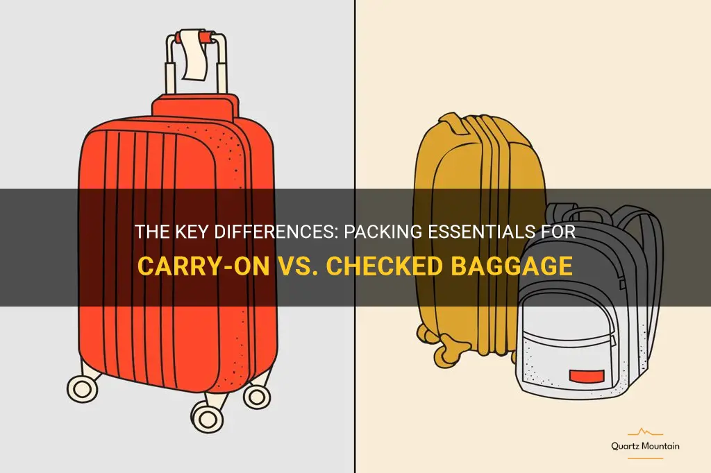 what to pack in carry on vs checked bag
