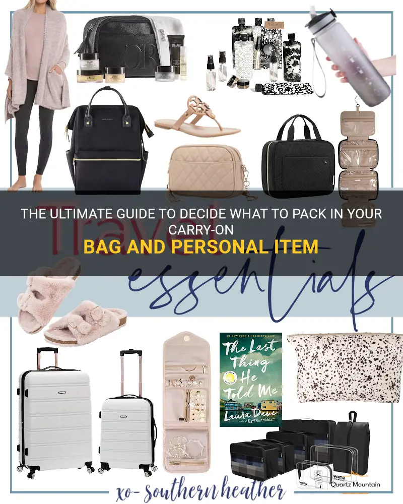 what to pack in carry on vs personal item