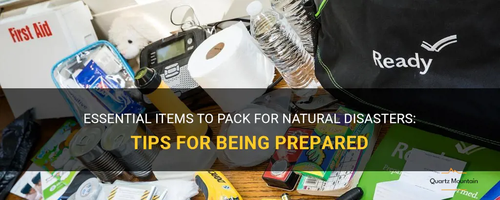 what to pack in case of a natural disaster