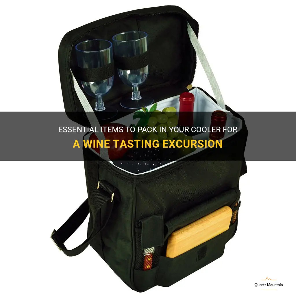 what to pack in cooler for wine tasting