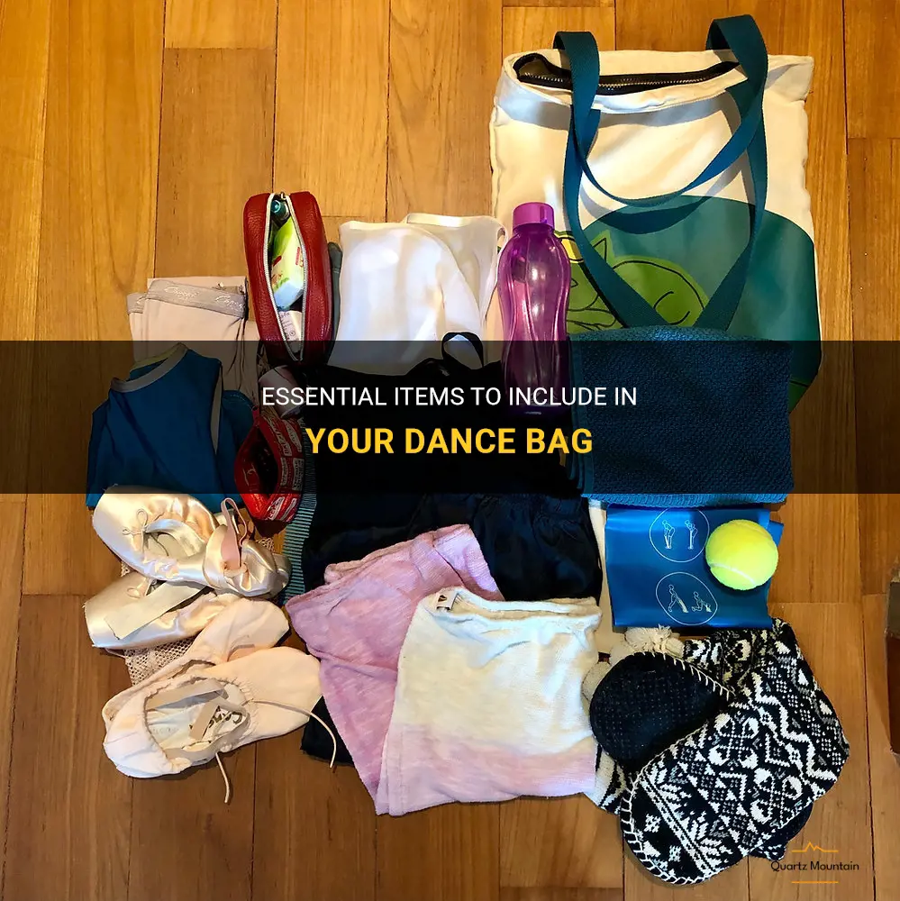 what to pack in dance bag