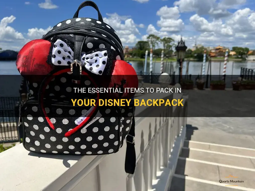 what to pack in disney backpack