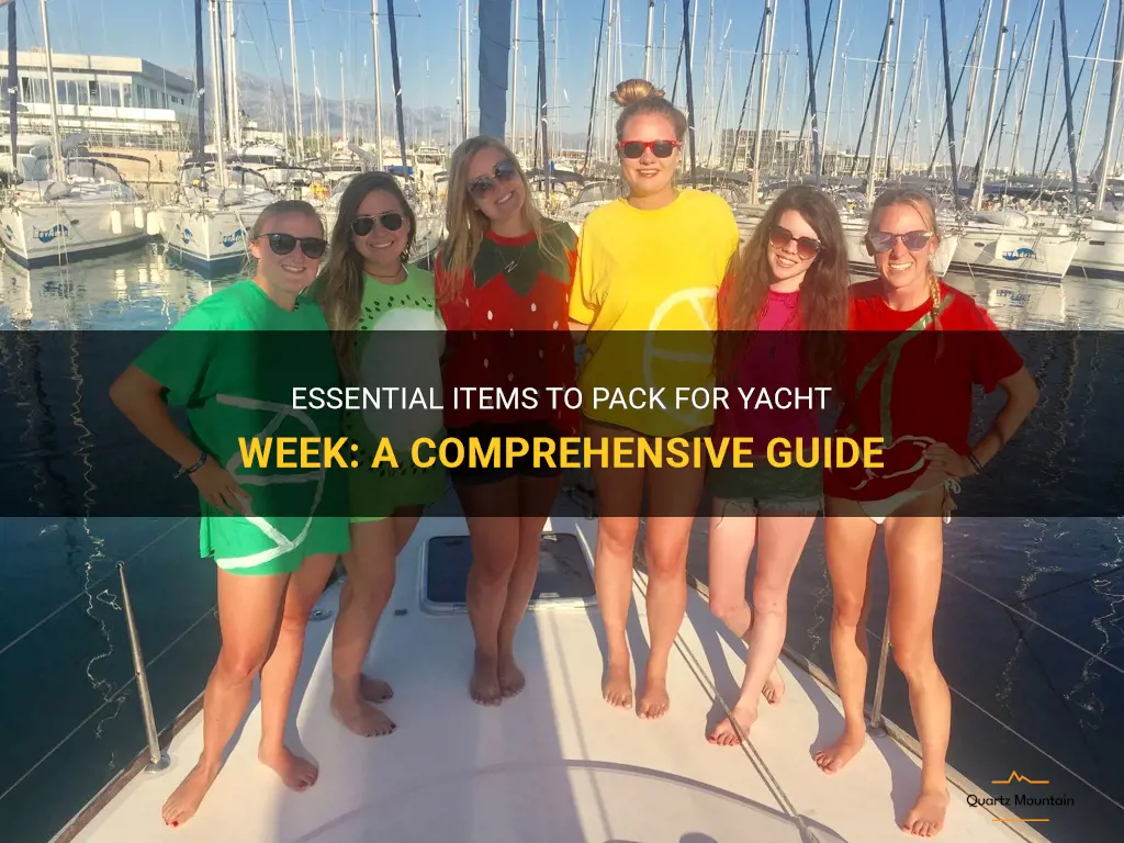 what to pack in for yacht week