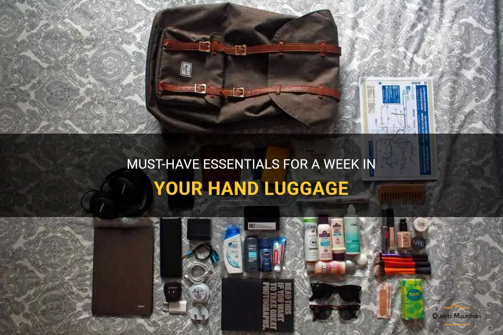 what to pack in hand luggage for a week