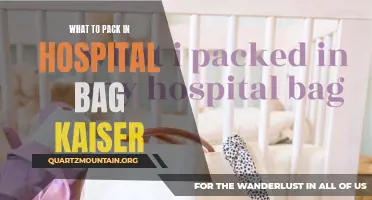 Essential Items to Pack in Your Hospital Bag for a Kaiser Hospital Stay