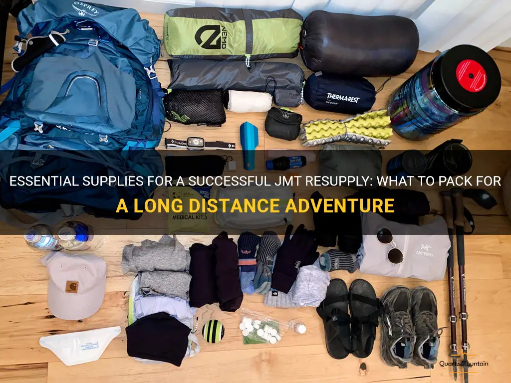 what to pack in jmt resupply