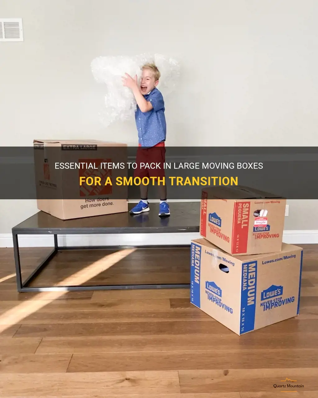 what to pack in large moving boxes