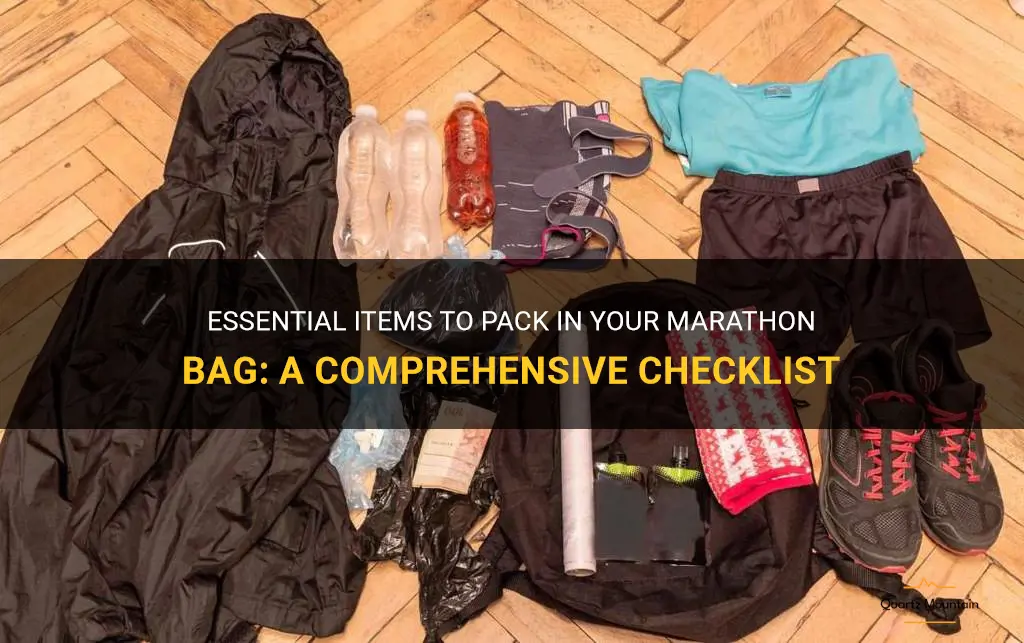 what to pack in marathon bag