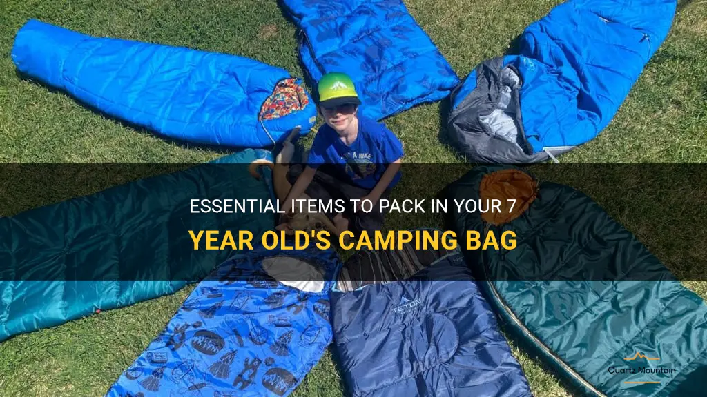 what to pack in my 7 year olds camping bag
