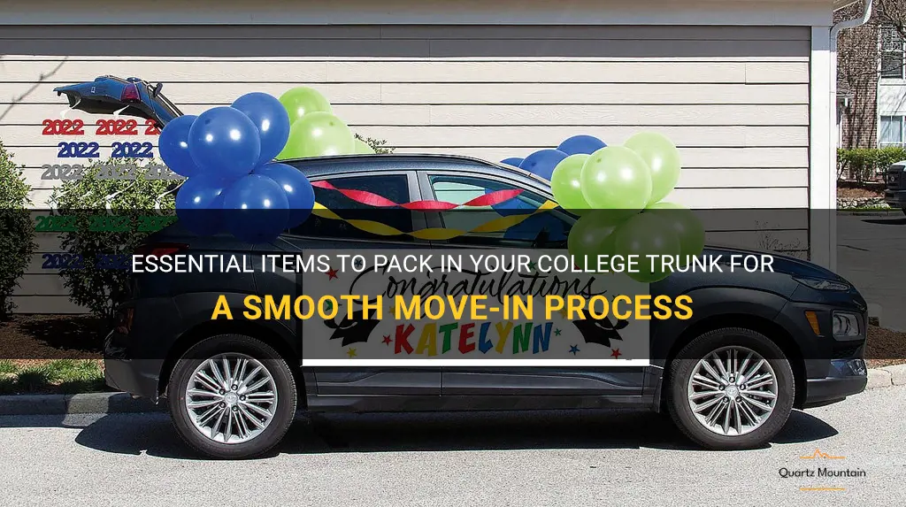 what to pack in my college trunk