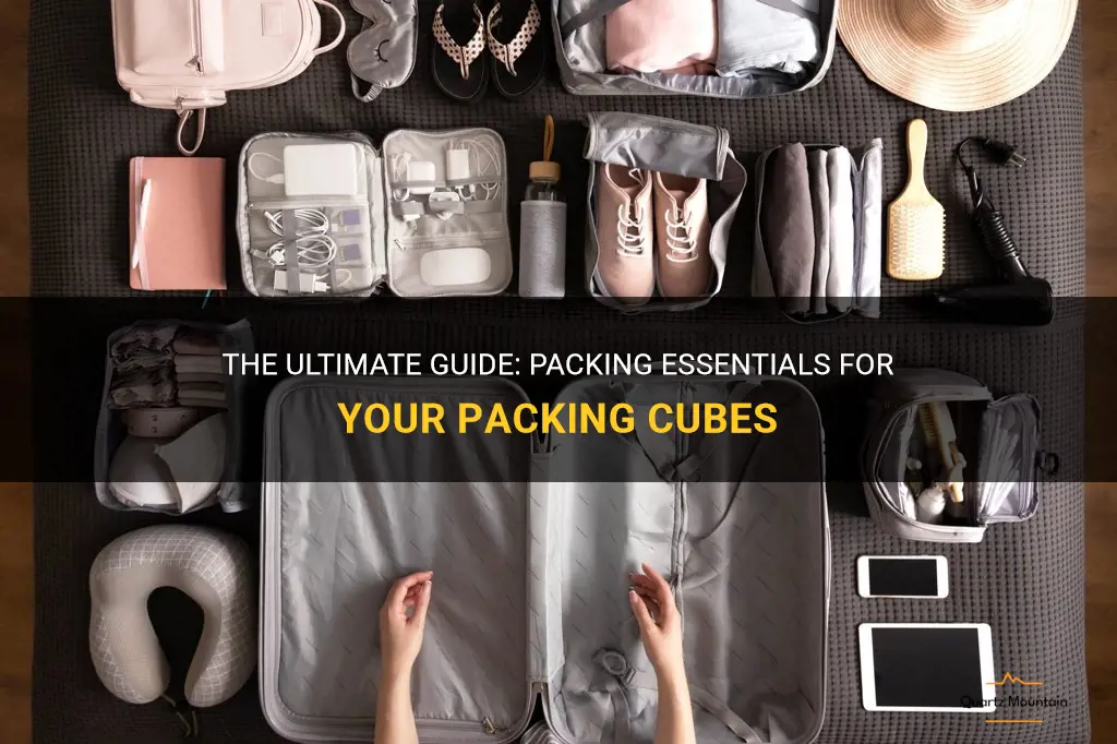 what to pack in packing cubes