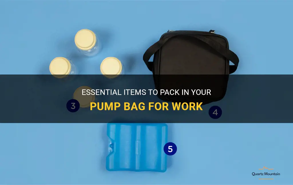 what to pack in pump bag for work