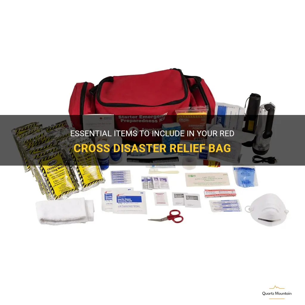 what to pack in red cross disaster relief bag
