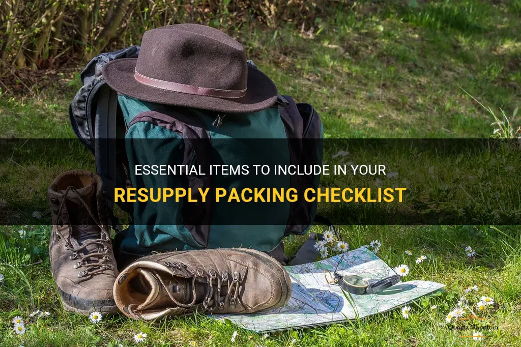what to pack in resupply