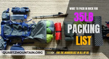 Essential Packing List for a 35lb Rucksack: What to Pack for Your Next Adventure