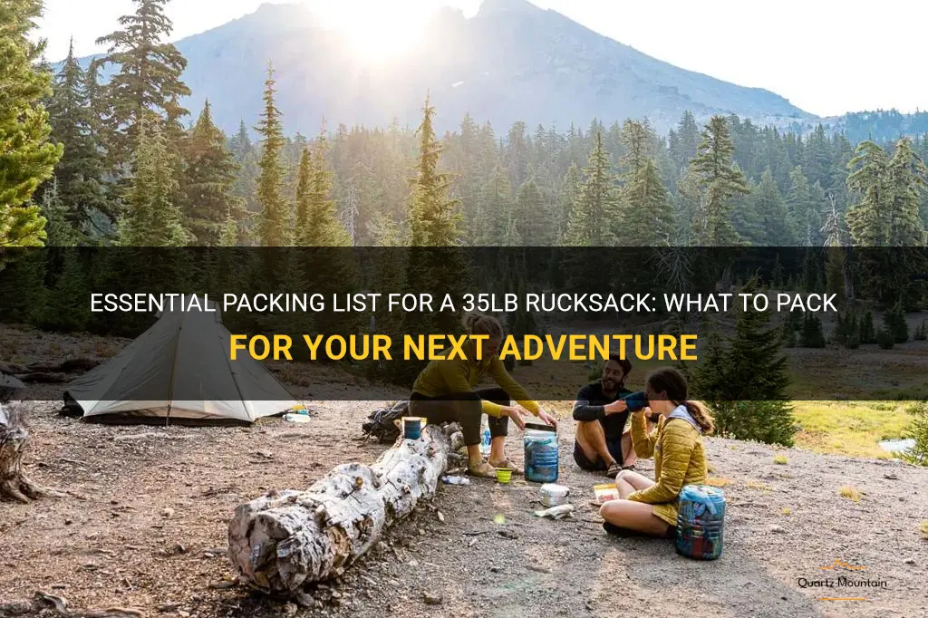 what to pack in ruck for 35lb packing list