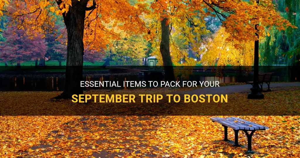 what to pack in September to boston