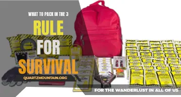 Essential Items to Pack in the 3 Rule for Survival Backpack