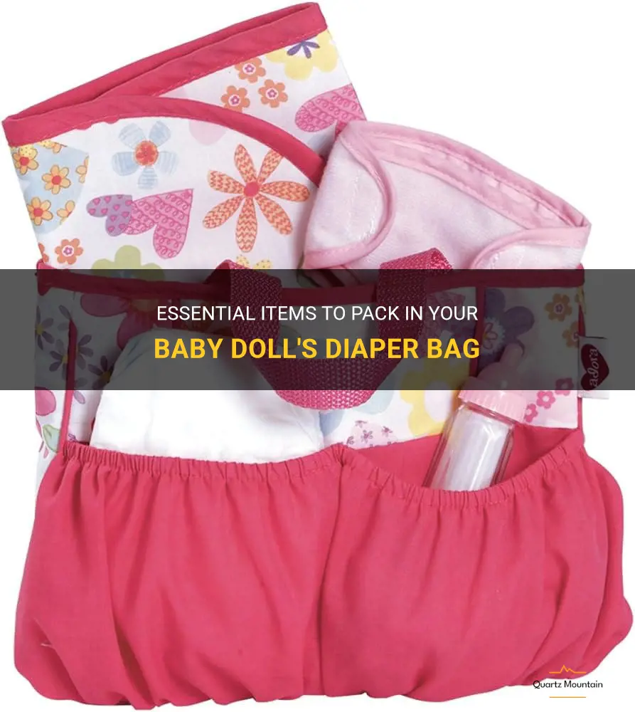 what to pack in your baby dolls diaper bag