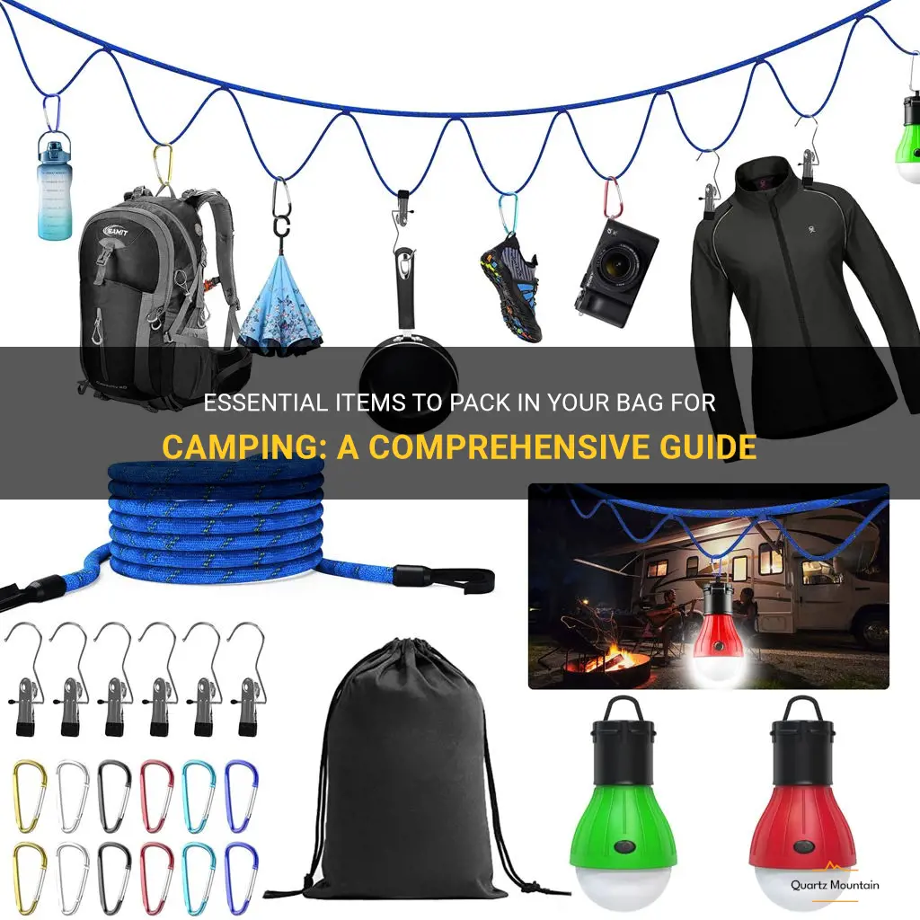 what to pack in your bag for camping