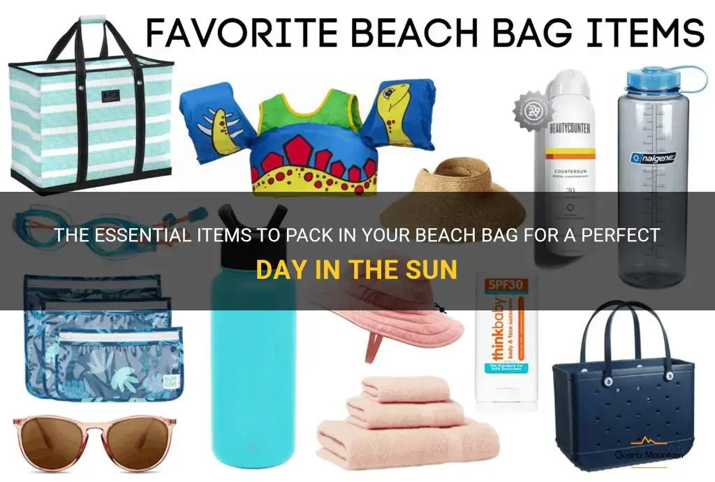 what to pack in your beach bag
