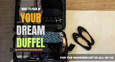 Infinite Possibilities: Essential Items to Pack in Your Dream Duffel