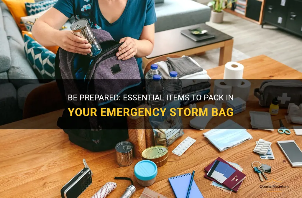 what to pack in your emergancy storm bag