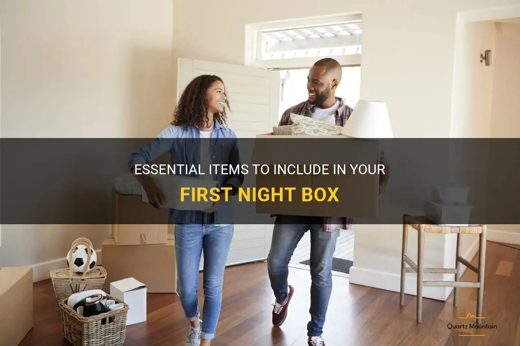 what to pack in your first night box
