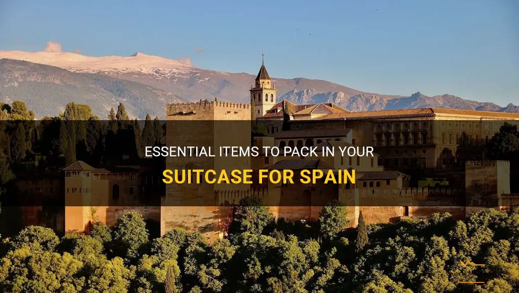 what to pack in your suitcase for spain