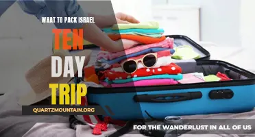 Essential Items to Pack for a Ten-Day Trip to Israel