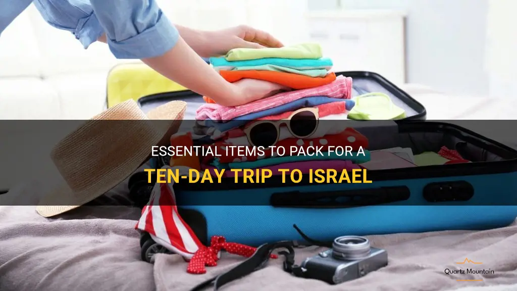 what to pack israel ten day trip