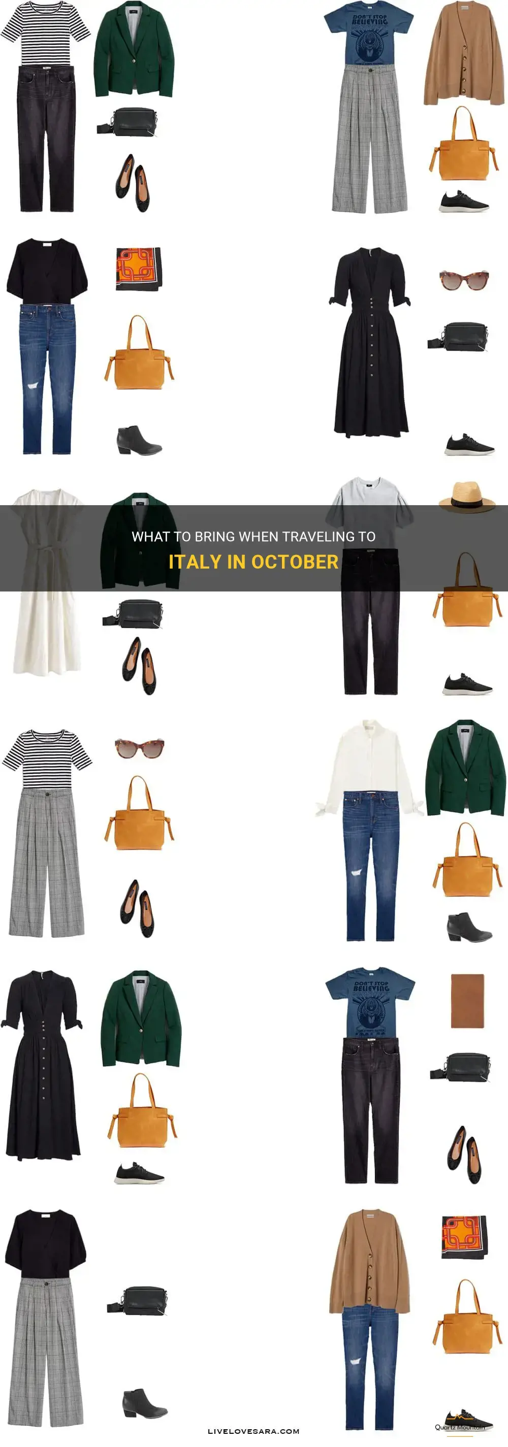 what to pack italy october