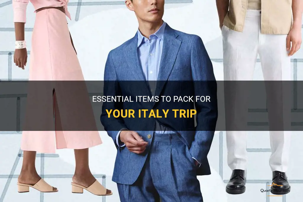 what to pack italy