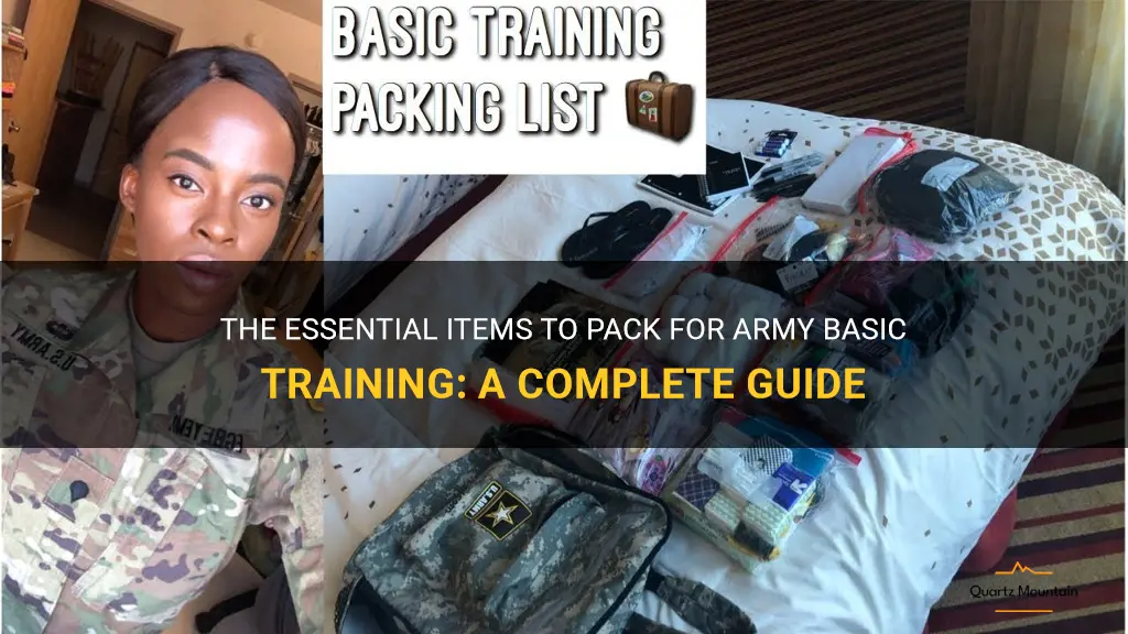 what to pack items in take to army basic training