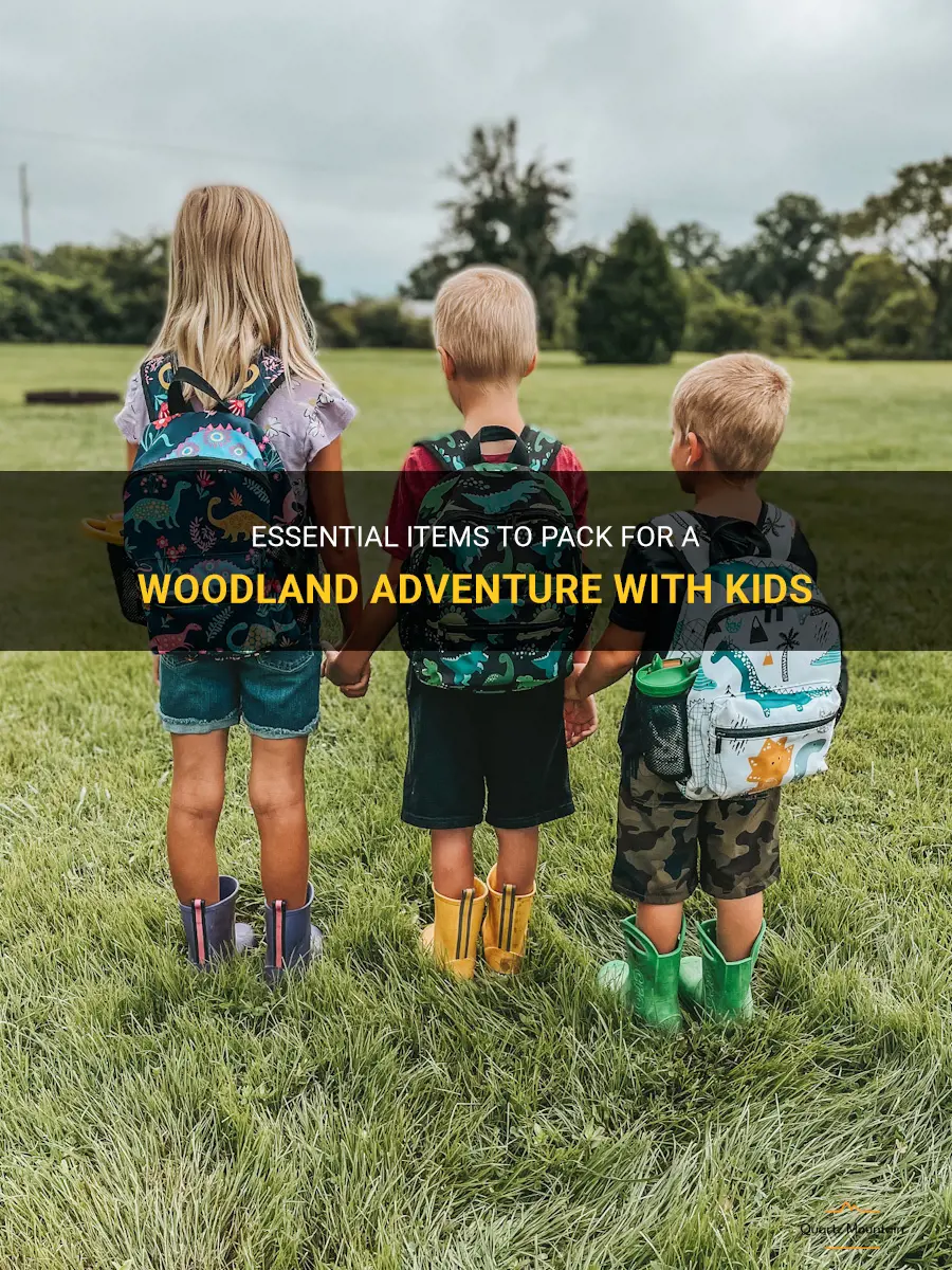 what to pack kids for the wooda