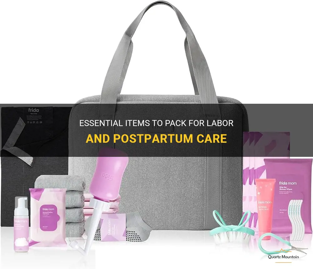 what to pack labour and postpartum