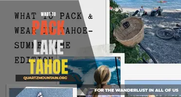 Essential Items to Pack for Your Lake Tahoe Adventure