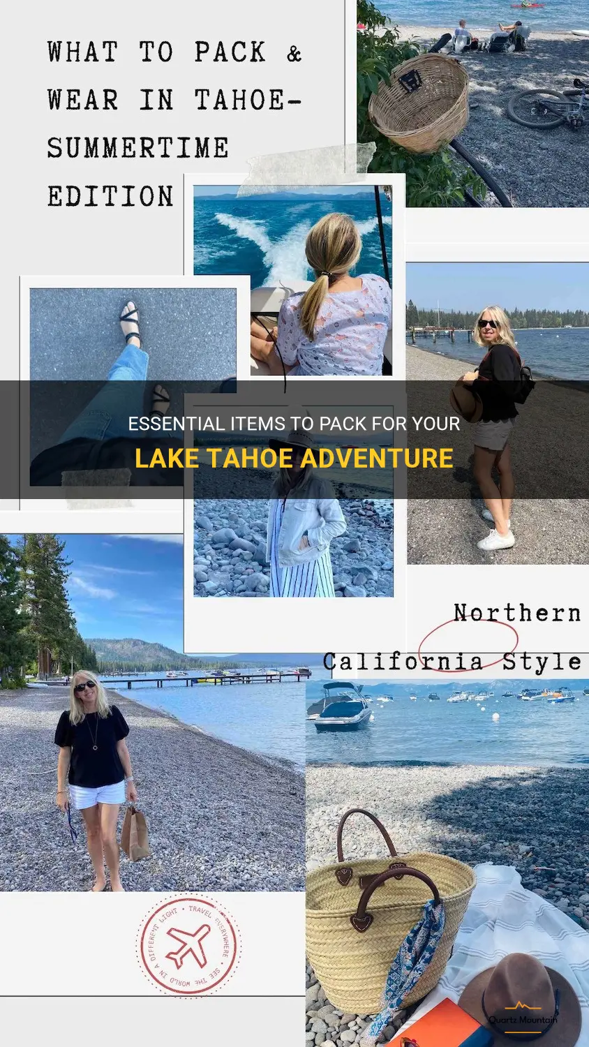 what to pack lake tahoe
