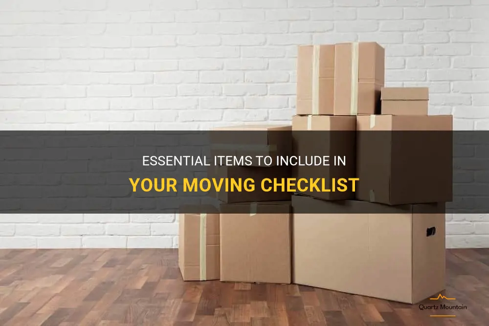 what to pack list when moving