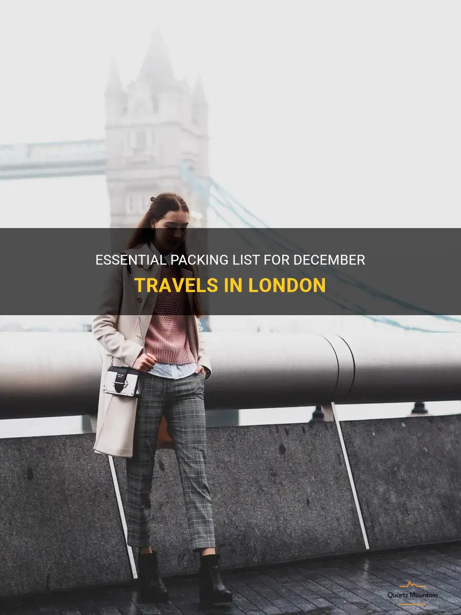 what to pack london december