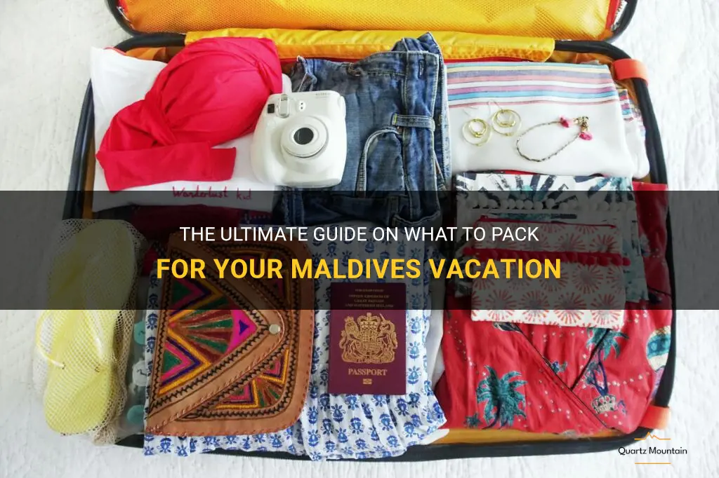 what to pack maldives