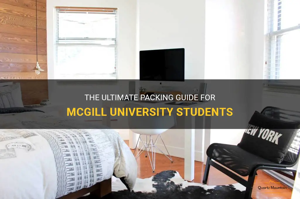 what to pack mcgill
