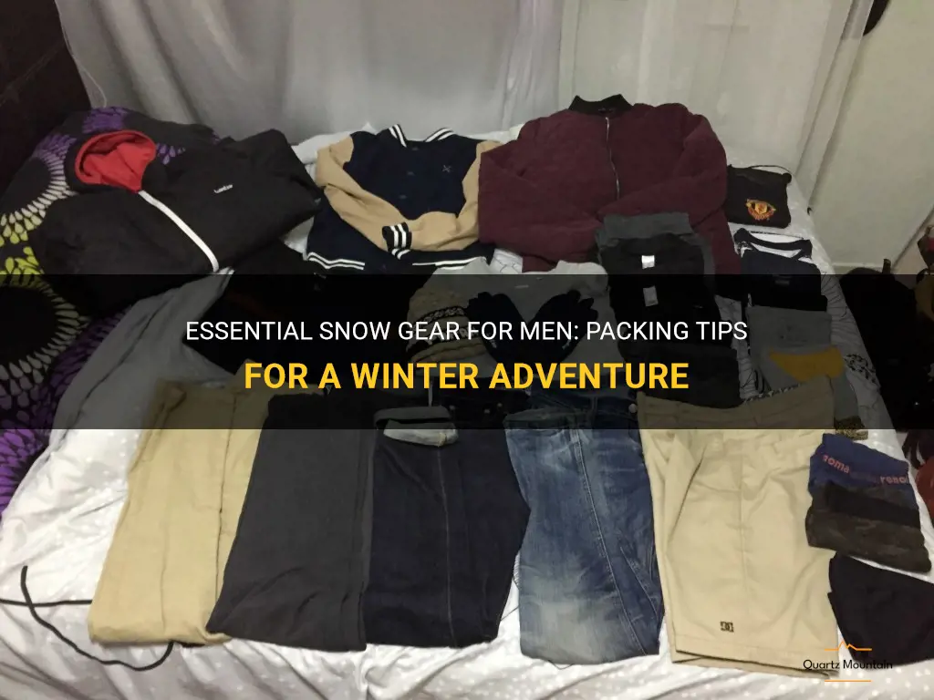 what to pack men snow