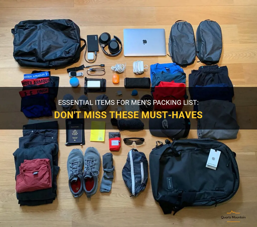 what to pack mens